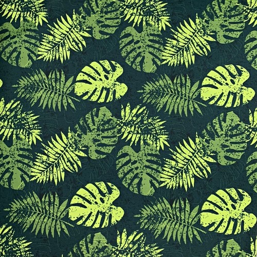 Tissu Imperméable Tropical Vert